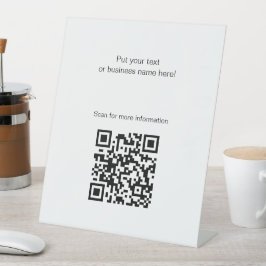 QR-Code Freie Stehendes Podestzeichen Sockelschild