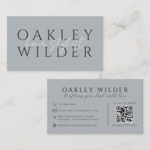 QR-Code Friseur Neutral Visitenkarte