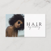 QR-Code-Friseurstylist-Foto Visitenkarte (Vorderseite)
