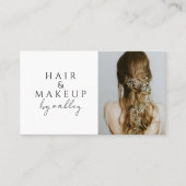 QR-Code-Friseurstylist-Foto Visitenkarte (Vorderseite)
