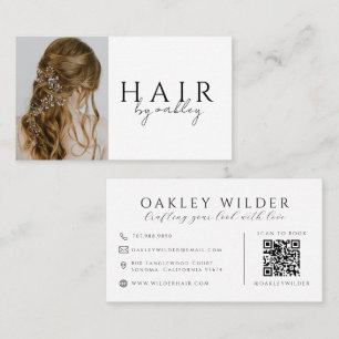 QR-Code-Friseurstylist-Foto Visitenkarte
