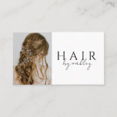 QR-Code-Friseurstylist-Foto Visitenkarte (Vorderseite)