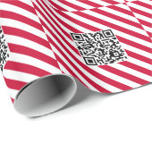 QR Code-frohe Weihnacht-lustiges Geschenkpapier (Rolleneckpunkt)