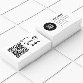 QR-Code Fügen Sie Ihre Logokombinationen soziale M Visitenkarte