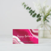 QR Code Fun Happy Holidays Business Werbeaktion Ge Visitenkarte (Stehend Vorderseite)