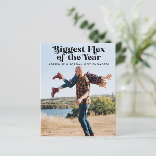 QR-Code Funny Foto Verlobung (Stehend Vorderseite)