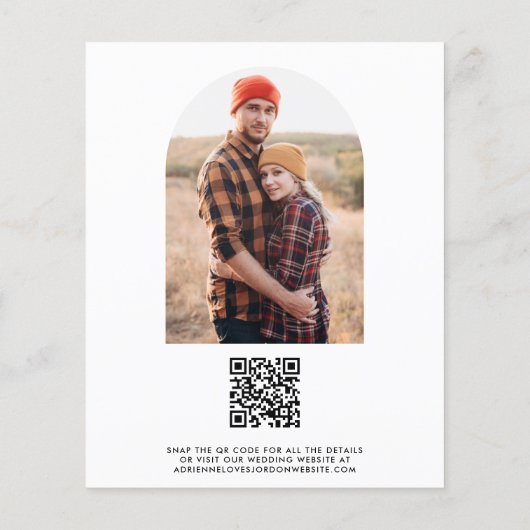 QR-Code Funny Foto Verlobung (Rückseite)