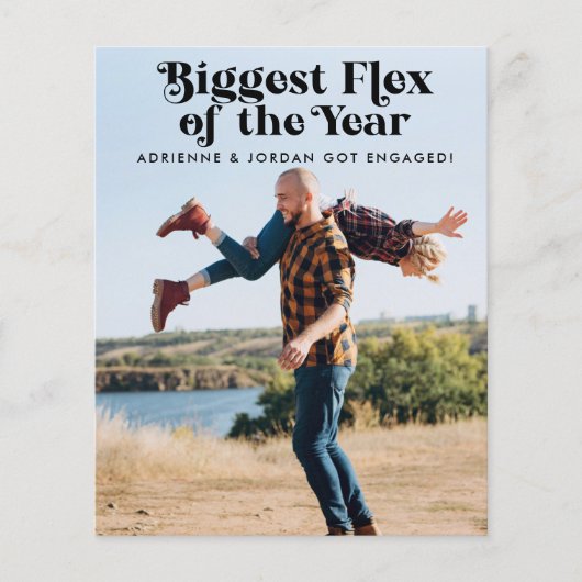 QR-Code Funny Foto Verlobung (Vorderseite)