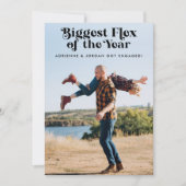 QR Code Funny Foto Verlobung Ankündigung (Vorderseite)