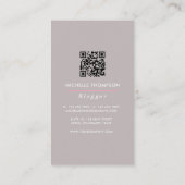 QR-Code für Afrikanisch-Amerikanische Boss Lady Bl Visitenkarte (Rückseite)