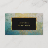 QR-Code für aquamarinen und Goldstein beruflich Visitenkarte (Vorderseite)