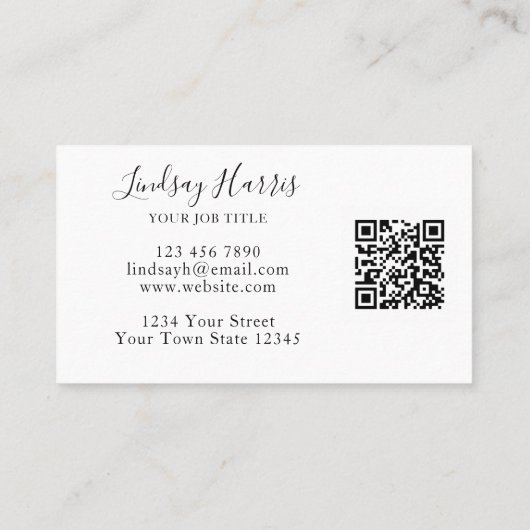 QR-Code für Aquarellgrün Visitenkarte (Rückseite)