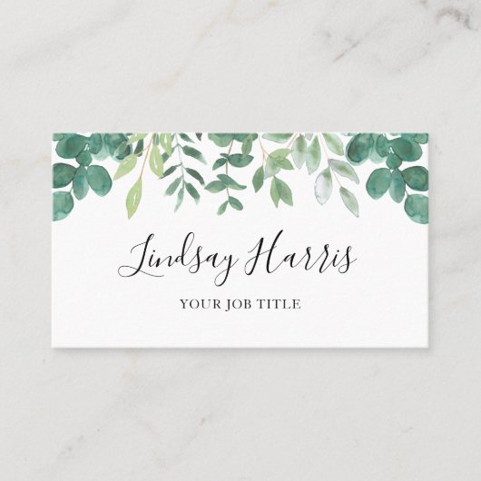 QR-Code für Aquarellgrün Visitenkarte (Vorderseite)