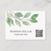 QR-Code für Aquarellgrün Visitenkarte (Vorderseite)