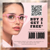 QR-Code für Augenoptometrie Fensteraufkleber (Blatt 2)