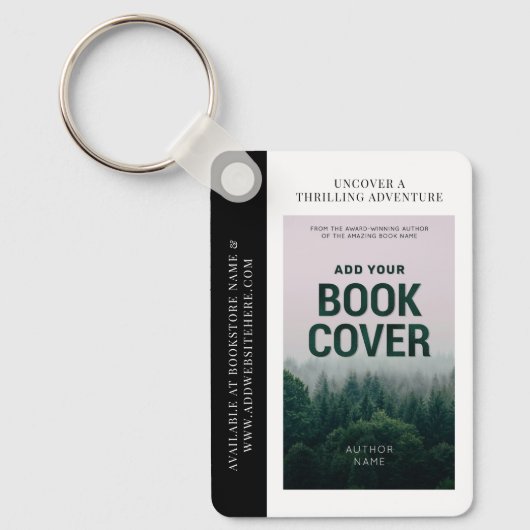 QR-Code für Autoren der Buchabdeckung Schlüsselanhänger (Vorderseite)