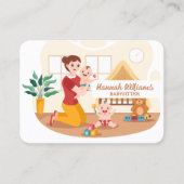 QR-Code für Babysitter-Dienste Visitenkarte (Vorderseite)