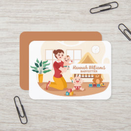 QR-Code für Babysitter-Dienste Visitenkarte