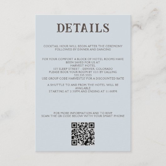 QR-Code für Beach Couple und Details Begleitkarte (Vorderseite)