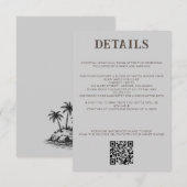 QR-Code für Beach Couple und Details Begleitkarte (Vorne/Hinten)