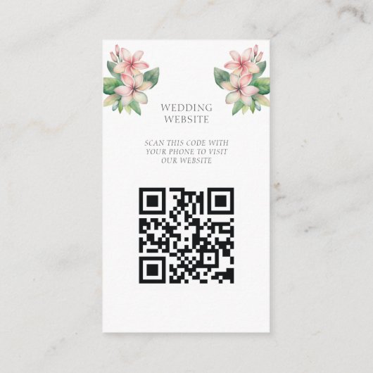 QR-Code für Beach Wedding Begleitkarte (Rückseite)