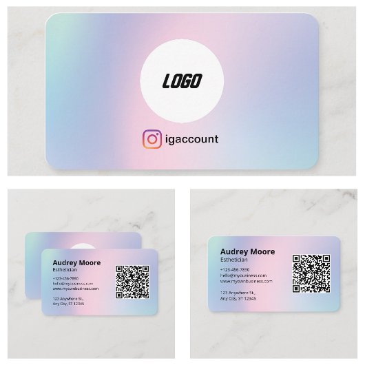 QR-Code für Beauty Services Visitenkarte