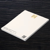 QR-Code für Beige-Creme Notizblock