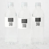 QR-Code für benutzerdefinierbare Firmenlogo Wasserflaschenetikett (Flaschen)