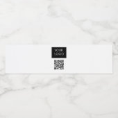 QR-Code für benutzerdefinierbare Firmenlogo Wasserflaschenetikett (Einzelnes Label)