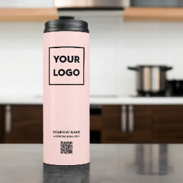 QR-Code für benutzerdefinierte Firmenlogos auf Kor Thermosbecher