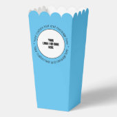 QR-Code für benutzerdefinierte Firmenlogos Text Bl Geschenkschachtel (Rückseite)