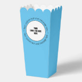 QR-Code für benutzerdefinierte Firmenlogos Text Bl Geschenkschachtel (Vorderseite)