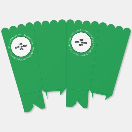 QR-Code für benutzerdefinierte Firmenlogos Textfel Geschenkschachtel (Ungeklappt)