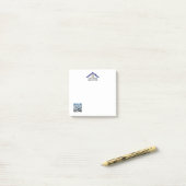 QR-Code für benutzerdefinierte Logos Post-it Klebezettel (Auf Schreibtisch)