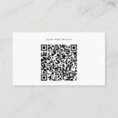 QR-Code für benutzerdefinierte Logos und Symbole f Visitenkarte (Rückseite)