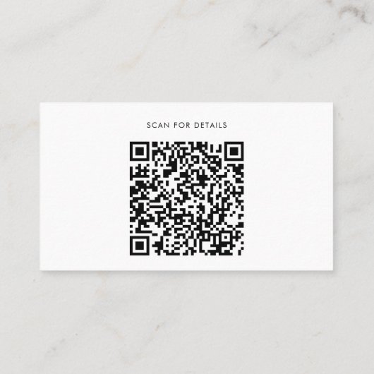 QR-Code für benutzerdefinierte Logos und Symbole f Visitenkarte (Rückseite)
