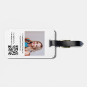 QR-Code für benutzerdefinierte Unternehmen oder Fi Gepäckanhänger (Rückseite horizontal)