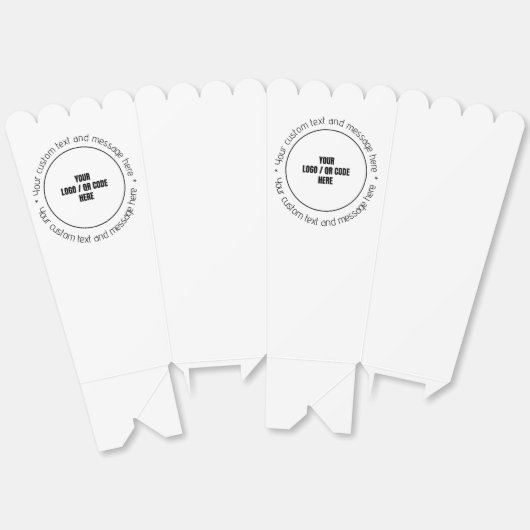 QR-Code für benutzerdefinierte Unternehmen Textfel Geschenkschachtel (Ungeklappt)