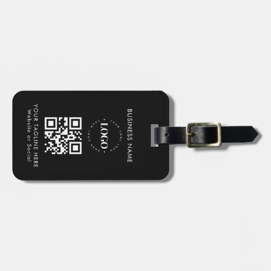 QR-Code für benutzerdefinierte Unternehmen und Tex Gepäckanhänger (Vorderseite horizontal)