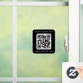 QR-Code für benutzerdefinierten Text oben und unte Fensteraufkleber (Zuhause)