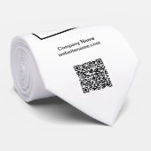 QR-Code für benutzerdefiniertes Business-Logo im T Krawatte (Gerollt)
