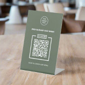 QR-Code für benutzerdefiniertes Business-Logo, sau Sockelschild