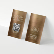 QR-Code für beruflich gebürstetes Metallic-Gold-Lo