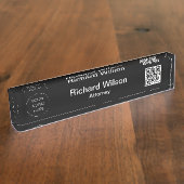 QR-Code für berufliche benutzerdefinierte Logos Namensplakette (Seite)