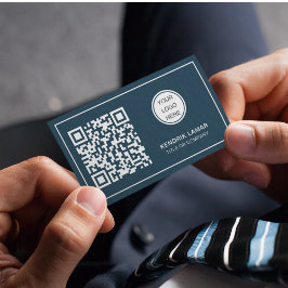 QR-Code für berufliche Blue Company Visitenkarte