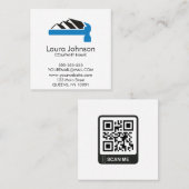 QR-Code für berufliche Clean Custom Company Telefonnummerkarte (Vorne/Hinten)