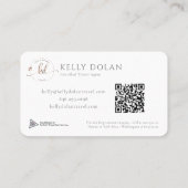 QR-Code für berufliche, elegante Logos Visitenkarte (Rückseite)