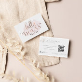 QR-Code für berufliche, elegante Logos Visitenkarte