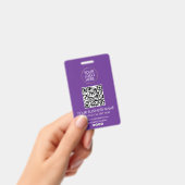 QR-Code für berufliche Firmenlogos und Textfirmen Ausweis (Handheld)