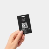 QR-Code für berufliche Firmenlogos und Textfirmen Ausweis (Handheld)